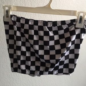Checkered tube top